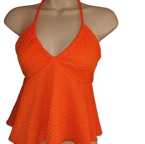 SHEIN Orange Halter Top